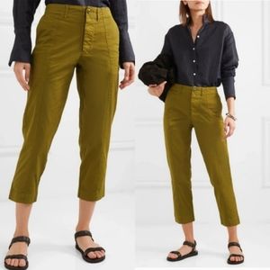 Alex Mill Officer Pants Cropped Green 6